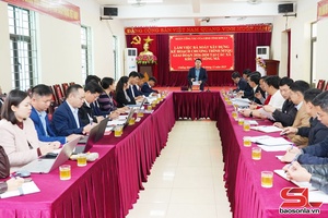 Provincial Vice Chairman works with communes Song Ma area