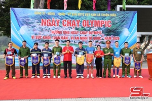 Thuan Chau responds to Olympic Day Run for public health, national security