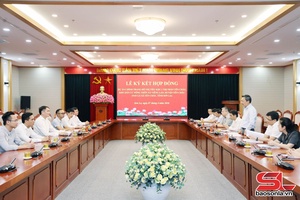 'Ký chào hẹn hợp đông Dự án tánh tăm phổng đô thị tiểu khi 1, xã Yên Châu