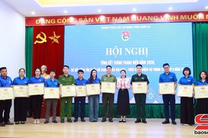 Tỉnh đoàn tổng kết Bườn thanh niên cánh chiên páo nả vịa cốc kén quý II