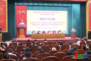 Đồng chí Phó Bí thư Thường trực Tỉnh uỷ, Chủ tịch HĐPX tỉnh njiz cử tri ntơưv phường Tô Hiệu.