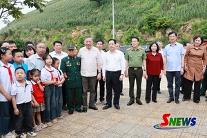 'Tổng Bí thư, Chủ tịch têz qơưk Tô Lâm shuôk puz huv têx nênhs muôx côngz trâu têz qơưk ntơưv tỉnh Sơn La