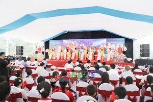  Long Phieng Boarding School holds inauguration rehearsal