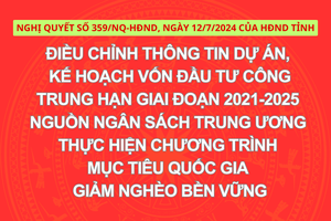 Nghị quyết số 359/NQ-HĐND, ngày 12/7/2024 của HĐND tỉnh