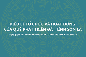 'Điều lệ tổ chức và hoạt động của Quỹ phát triển đất tỉnh Sơn La