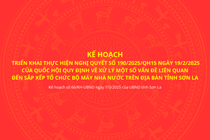 'Kế hoạch số 66/KH-UBND ngày 7/3/2025 của UBND tỉnh Sơn La