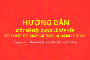 'Hướng dẫn một số nội dung về sắp xếp tổ chức bộ máy và đơn vị hành chính