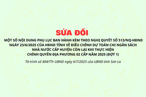 'Tờ trình số 404/TTr-UBND của UBND tỉnh Sơn La