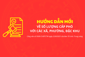 'Hướng dẫn mới về số lượng cấp phó với các xã, phường, đặc khu