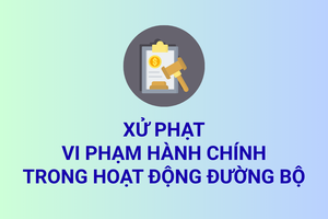 'Xử phạt vi phạm hành chính trong hoạt động đường bộ
