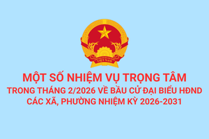 'Một số nhiệm vụ trọng tâm về bầu cử đại biểu HĐND các xã, phường nhiệm kỳ 2026-2031