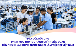 'Sửa đổi, bổ sung Danh mục thủ tục hành chính liên quan đến người lao động nước ngoài làm việc tại Việt Nam