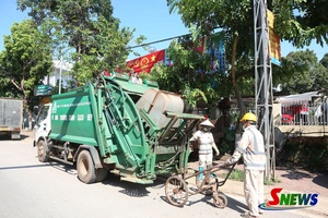 'Yên Châu nâng cao hiệu quả thu gom rác thải