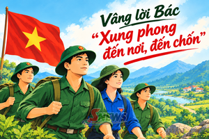 'Vâng lời Bác "Xung phong đến nơi, đến chốn”
