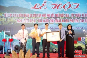 Phù Yên đón Chứng nhận Nghi lễ “Tết Xíp xí” của người Thái trắng là di sản văn hóa phi vật thể quốc gia