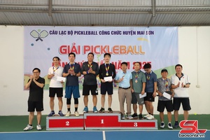 'Giải Pickleball công chức huyện Mai Sơn lần thứ nhất năm 2025