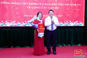 Công bố các quyết định của Ban Thường vụ Tỉnh ủy về công tác cán bộ tại Ban Nội chính Tỉnh ủy Sơn La