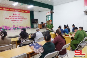 Chiềng Cơi sẵn sàng cho ngày hội bầu cử