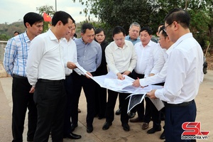 'Thường trực Tỉnh ủy làm việc với các xã Yên Châu, Chiềng Hặc, Lóng Phiêng, Yên Sơn, Phiêng Khoài, Chiềng Sại