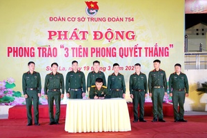 'Đoàn cơ sở Trung đoàn 754 phát động phong trào “3 tiên phong quyết thắng”