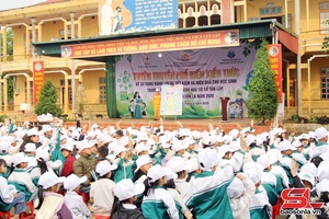 'Tuyên truyền sử dụng năng lượng tiết kiệm, hiệu quả cho học sinh tại Trường TH, THCS Tân Lập