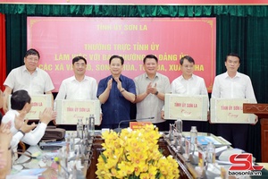 'Thường trực Tỉnh ủy làm việc với Ban Thường vụ Đảng ủy các xã Vân Hồ, Song Khủa, Tô Múa, Xuân Nha