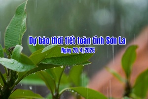 'Dự báo thời tiết toàn tỉnh Sơn La ngày 20/4/2026