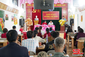 'Đồng chí Phó Bí thư Thường trực Tỉnh ủy dự sinh hoạt chi bộ tại xã Mai Sơn