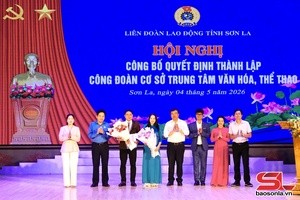 'Công bố quyết định thành lập Công đoàn cơ sở Trung tâm Văn hóa, Thể thao
