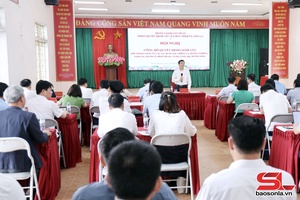'Công bố quyết định giám sát của Ban Thường vụ Tỉnh ủy