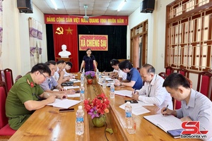 'Đồng chí Trưởng Ban Nội chính Tỉnh ủy làm việc với Ban Thường vụ Đảng ủy xã Chiềng Sại