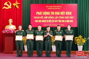 'Trung đoàn 754 phát động thi đua đột kích thực hiện nhiệm vụ diễn tập Khu vực phòng thủ tỉnh năm 2026