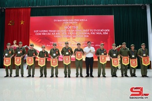 Hội thi Lực lượng tham gia bảo vệ an ninh, trật tự ở cơ sở giỏi, cụm thi số 9