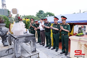 'Lấy mẫu xác định danh tính hài cốt liệt sĩ tại Nghĩa trang liệt sĩ phường Tô Hiệu