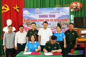 'Ký kết thực hiện Chương trình "Đồng hành cùng phụ nữ biên cương"