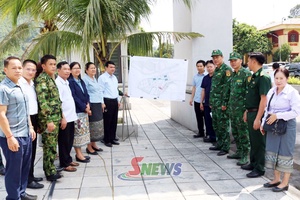 Khảo sát song phương thực địa khu vực quy hoạch xây dựng hạ tầng cửa khẩu chính Chiềng Khương