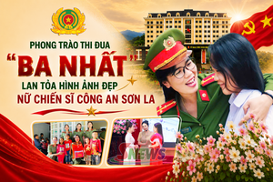 'Phong trào thi đua "Ba nhất" - Lan tỏa hình ảnh đẹp nữ chiến sĩ Công an Sơn La