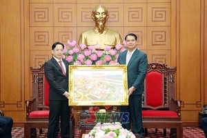 Đoàn công tác tỉnh Bò Kẹo chào xã giao lãnh đạo tỉnh Sơn La