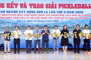 Tổng kết và trao giải pickleball Hội thao ngành Xây dựng Sơn La lần thứ II, năm 2026