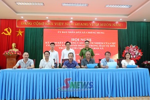 'Các cơ sở sản xuất, kinh doanh trên địa bàn xã Chiềng Mung ký cam kết bảo vệ môi trường
