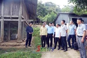 Đồng chí Phó Chủ tịch UBND tỉnh làm việc tại xã Mường Lèo