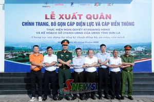 'Lễ xuất quân chỉnh trang, bó gọn cáp điện lực và cáp viễn thông