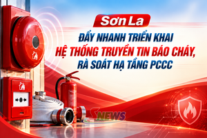 'Sơn La đẩy nhanh triển khai hệ thống truyền tin báo cháy, rà soát hạ tầng PCCC