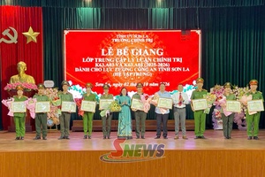 '98 học viên Công an hoàn thành Trung cấp lý luận chính trị