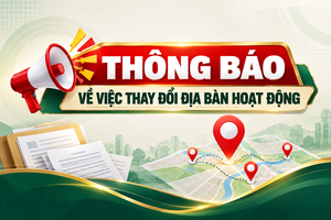 Thông báo: về việc thay đổi địa bàn hoạt động