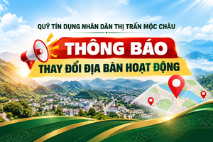 Thông báo: Thay đổi địa bàn hoạt động