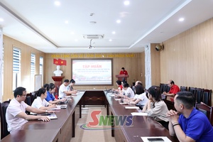 'Tập huấn kỹ năng công tác phòng ngừa, ứng phó thiên tai cho cán bộ Hội Chữ thập đỏ cơ sở