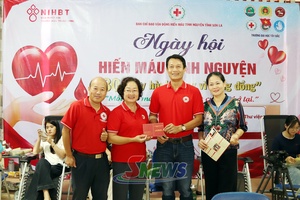 'Tiếp nhận 752 đơn vị máu tại điểm vận động hiến máu Trường Đại học Tây Bắc