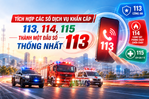 'Tích hợp các số dịch vụ khẩn cấp 113, 114, 115 thành một đầu số 113 thống nhất