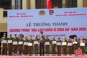 'Lễ trưởng thành “Học làm chiến sĩ công an” năm 2025